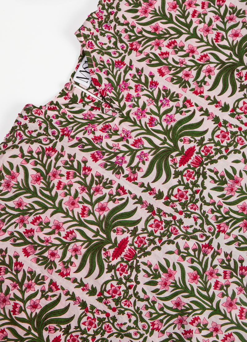 Pink Jalabya *with scrunchies*