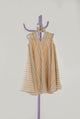 Striped linen dress  *with scrunchies*