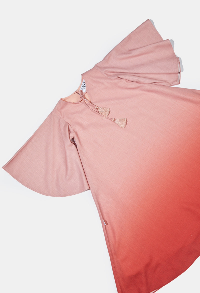 Peach Ombre Jalabya